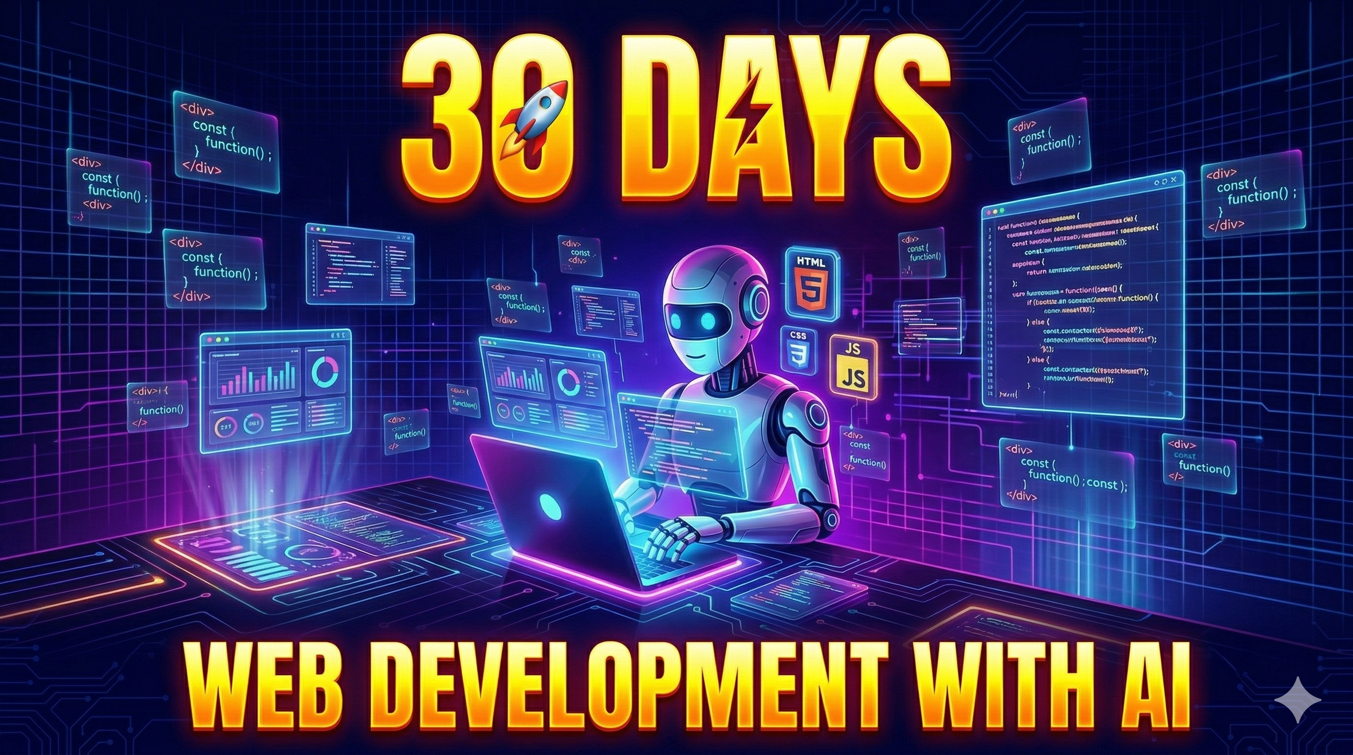 Web Development with AI 30 Days course thumbnail