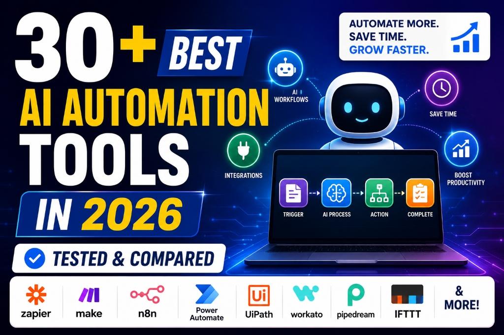 30+ Best AI Automation Tools in 2026 (Tested & Compared)