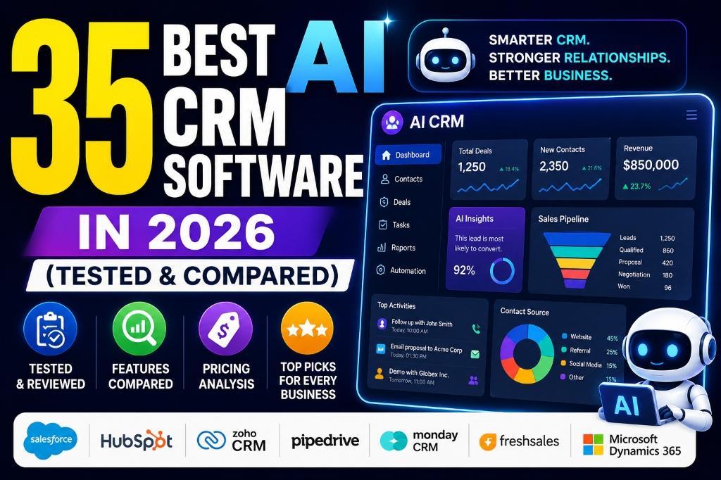 35 Best AI CRM Software in 2026 (Tested & Compared)