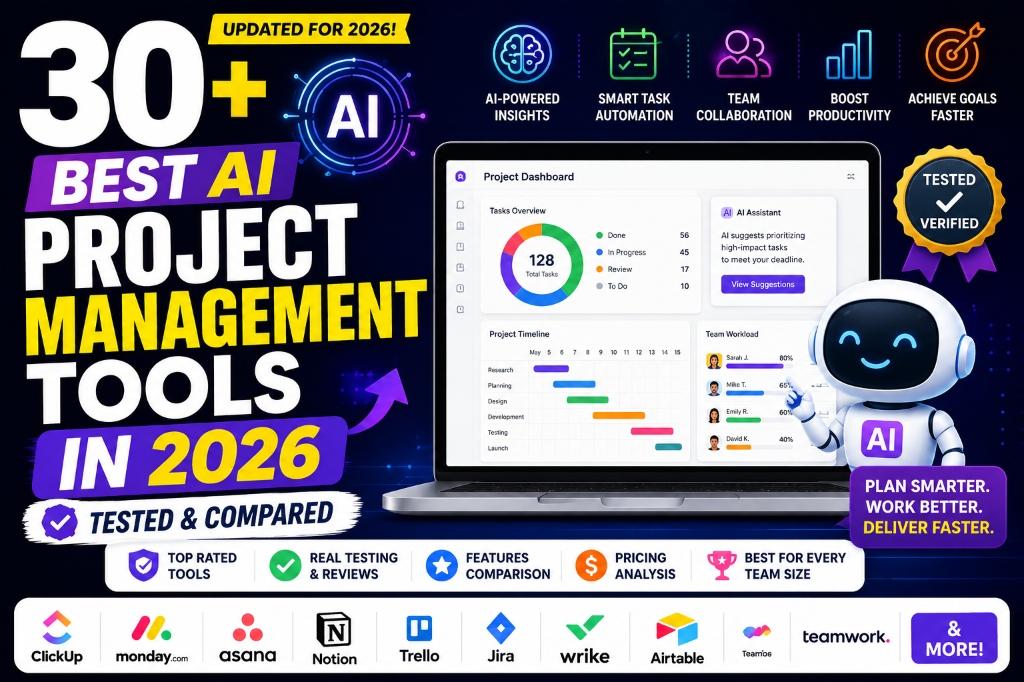 30+ Best AI Project Management Tools in 2026 (Tested & Compared)