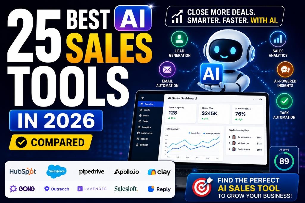 25 Best AI Sales Tools in 2026 (Compared)