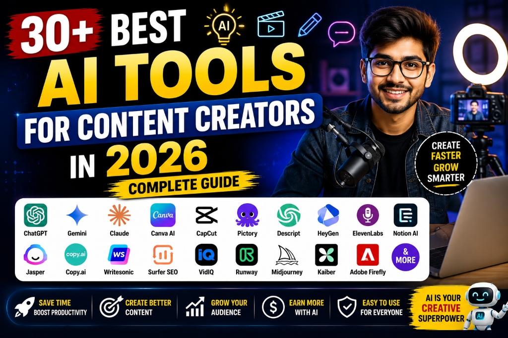Best AI Tools for Content Creators in 2026 (Complete Guide)