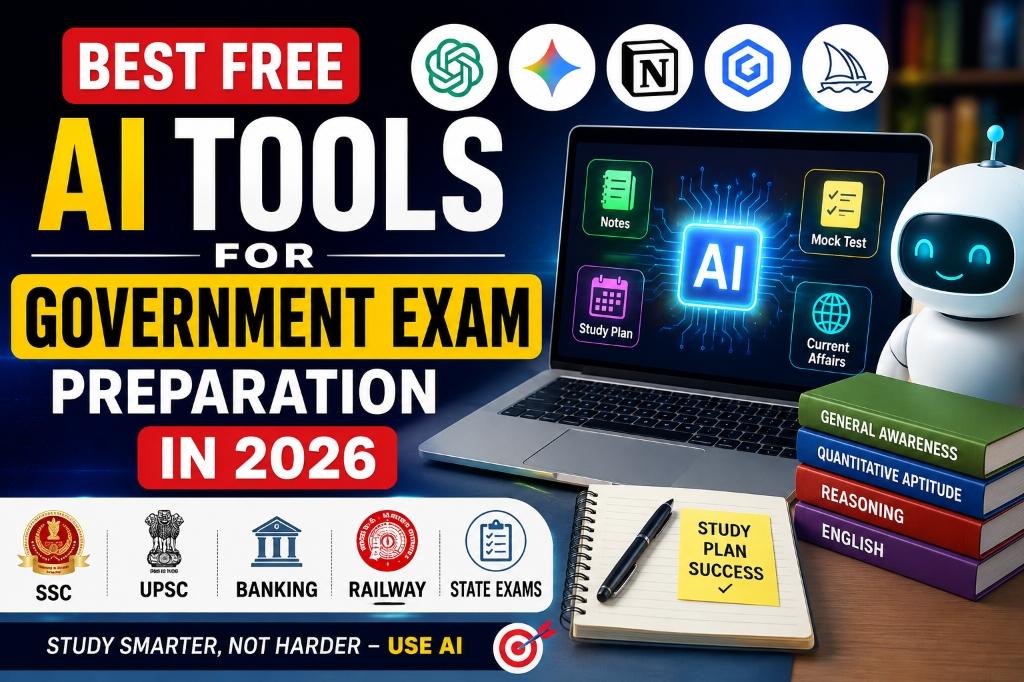 Day 1 Best Free AI Tools for Government Exam Preparation in 2026