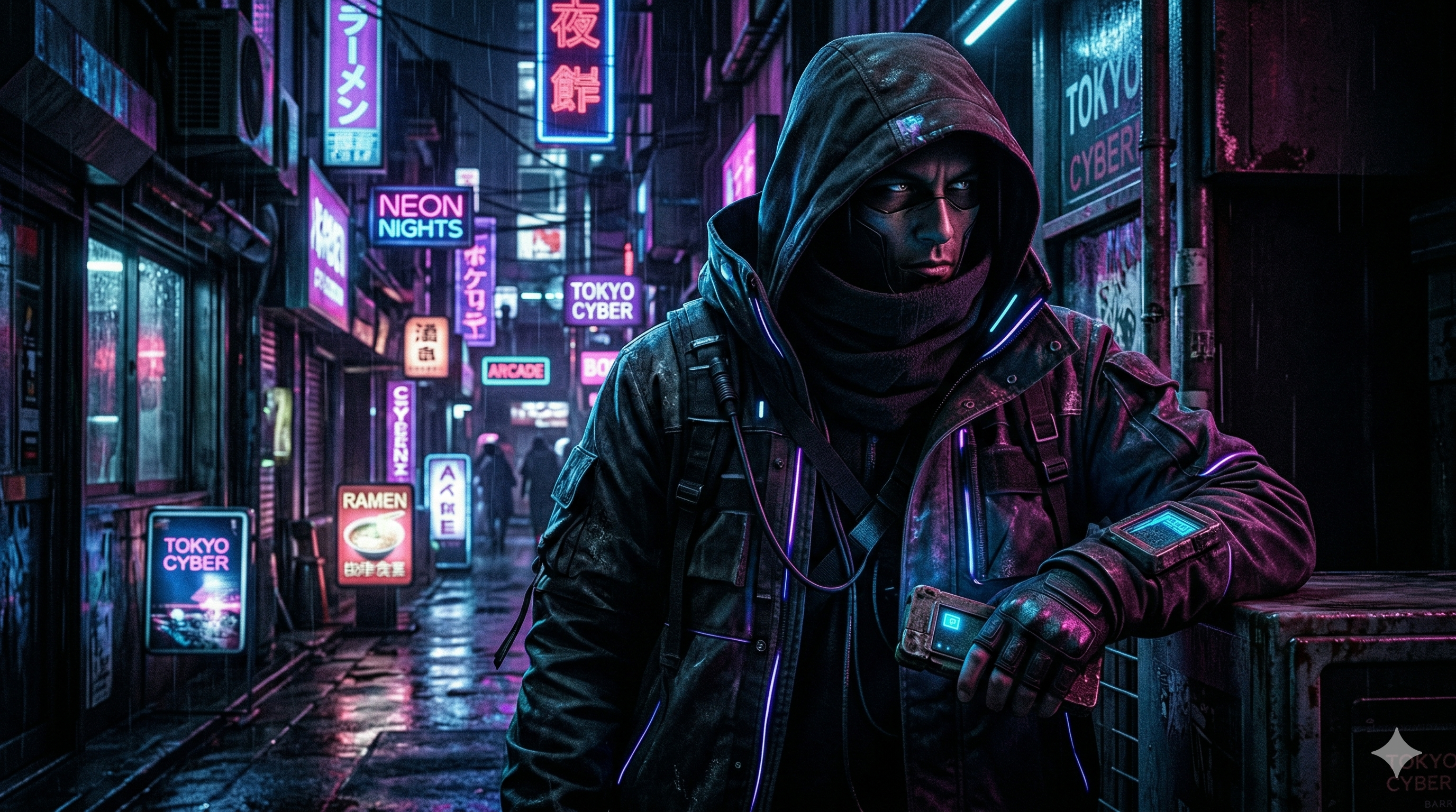 Dark Moody Cyberpunk Portrait Prompt