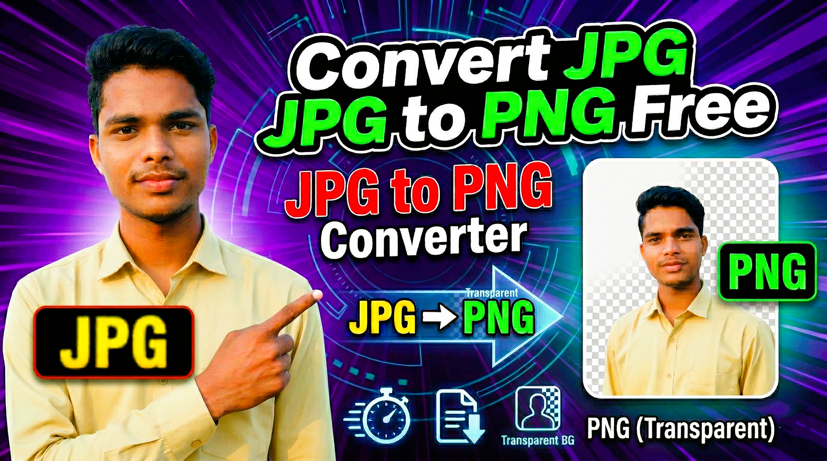 JPG to PNG Converter Free - Online Image Convert Tool
