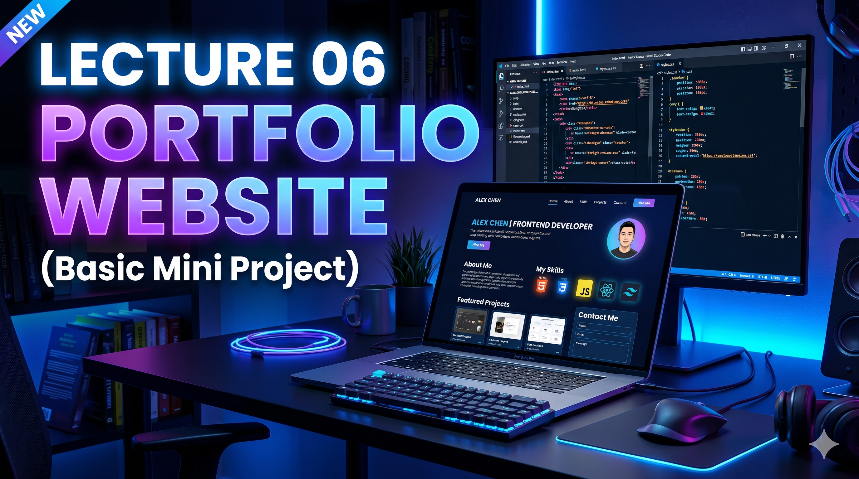 Lecture 06 - Mini Project 1: Portfolio Website (Basic)