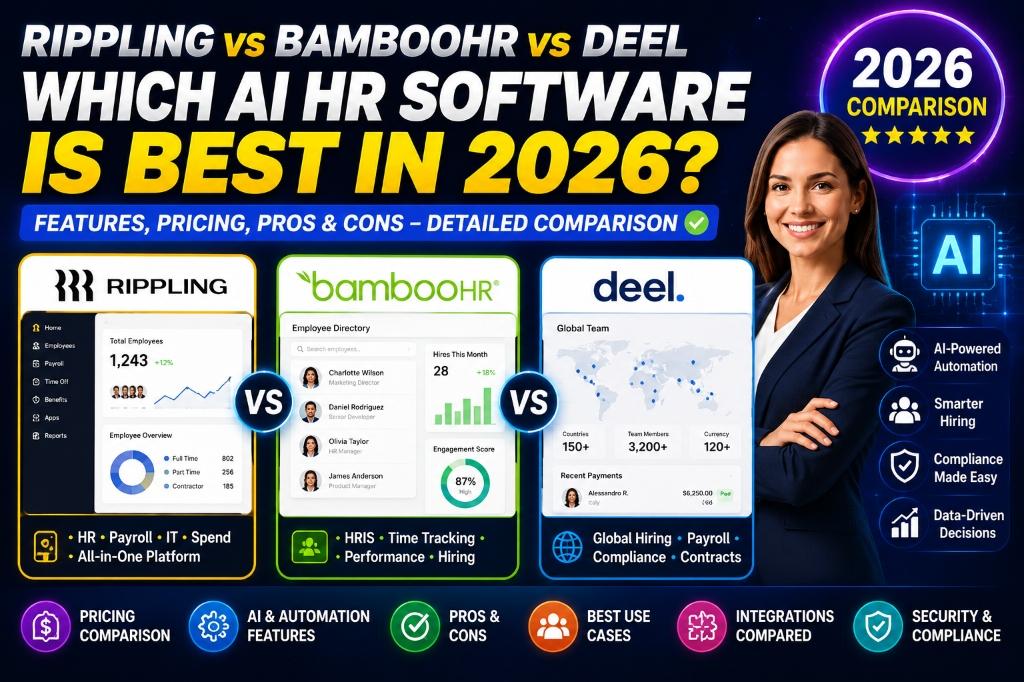 Rippling vs BambooHR vs Deel: Which AI HR Software Is Best in 2026?
