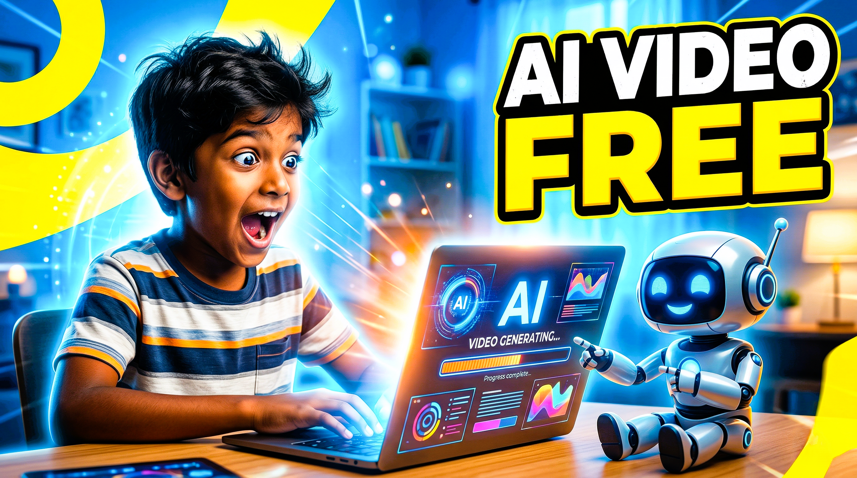 YouTube Thumbnail Kaise Banayein? AI VIDEO FREE Thumbnail Design 2026