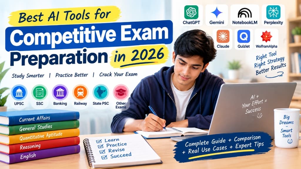 Best AI tools for competitive exam preparation in 2026