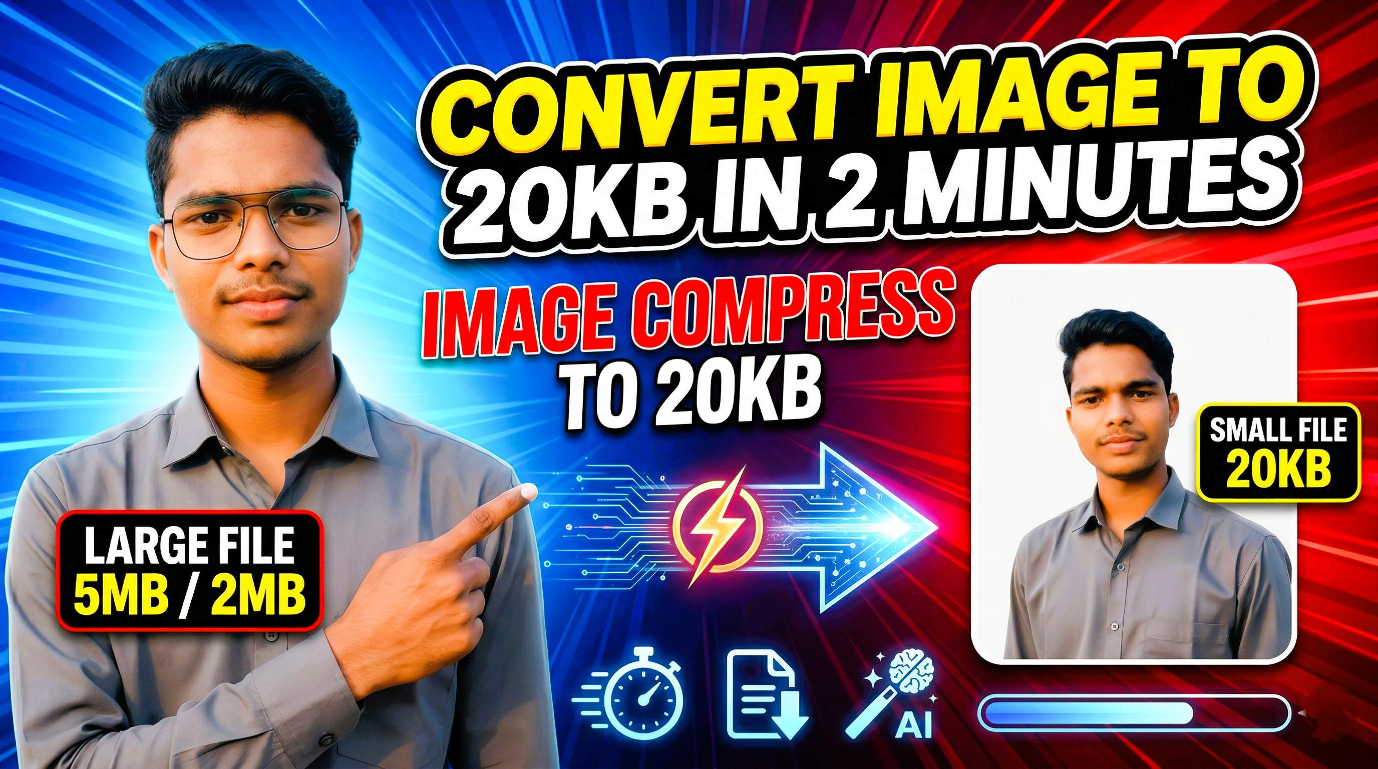 2 Minutes mein Image ko 20KB mein Convert kaise karein